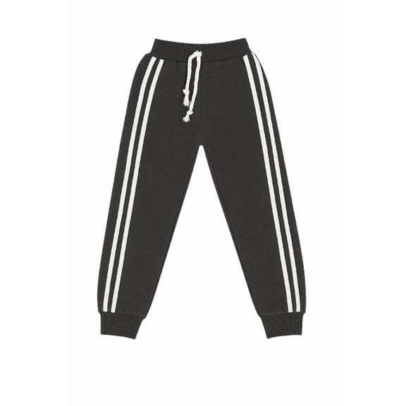 Children's Drawstring Sweatpants - Charcoal Gray - Large