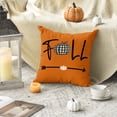 thumbnail image 6 of Sm:)e Pumpkin Bow Dot Truck Fall Throw Pillow Covers, 18 x 18 Inch Autumn Flower Vases Thankful Grateful Blessed Harvest Floral Orange Decorations for Sofa Couch Set of 4, 6 of 8