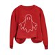 thumbnail image 2 of Ailaofu Womens Halloween Crewneck Sweatshirt Cute Long Sleeve Graphic Pullover Tops Fall Fashion Clothes, 2 of 4