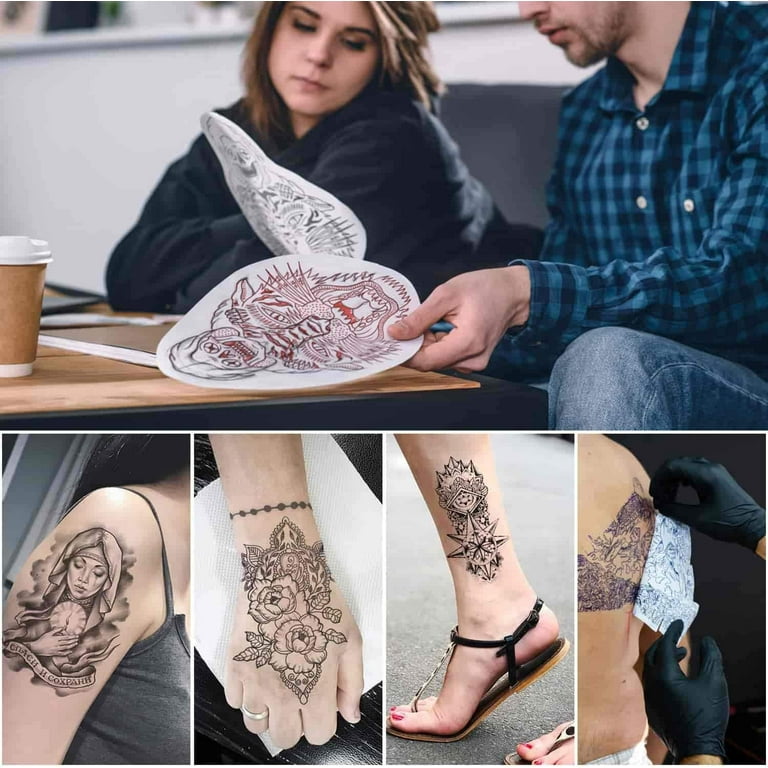 WinnerTransfer Temporary Tattoos for Men Women Kid Printable Clear Tattoo  Transfer Paper A4 10sheets Tattoo Printing Paper