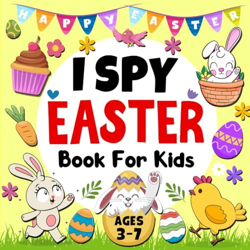 Pre-Owned Easter Gifts For Kids: I Spy Easter Book For Kids, Ages 3-7 (Easter Basket Stuffer): A Fun Interactive Guessing Game And Coloring for Toddlers and Preschoolers, 9798878252768, , Paperback,