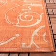 thumbnail image 3 of Safavieh Courtyard Daniel Oriental Indoor/Outdoor Runner Rug, Terracotta/Natural, 2'3" x 10', 3 of 9