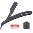thumbnail image 4 of Maquinilla de afeitar profesional de borde recto para hombre, afeitadora Manual, Base de recortadora de barba, juego de cuchillas, 4 of 5