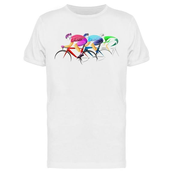 Colorful Cycling Tour T-Shirt Men -Image by Shutterstock, Male 3X-Large