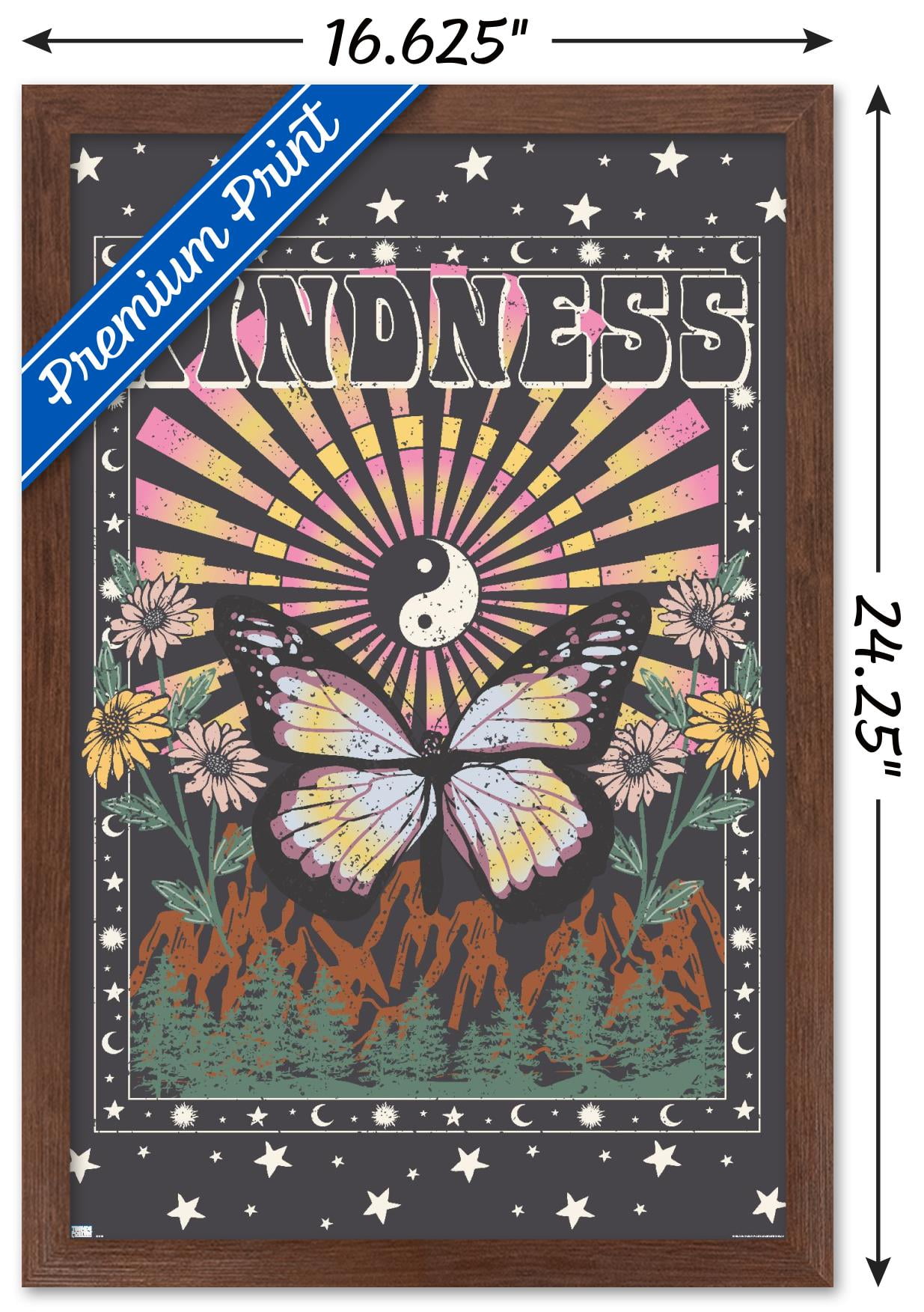 Kindness Wall Poster, 14.725" x 22.375" Framed