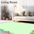 thumbnail image 2 of ODIKA 2'x3' Machine Washable Non-Slip Area Rug, Interactive Math Explorer Playmat Featuring Wildlife High Traffic Rug with Pad, Green, 683748, 2 of 8