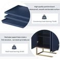 thumbnail image 6 of Euroco 47.2'' Modern Sideboard Storage Buffet Cabinet, Wood Buffet Cabinet with 4 Doors, Adjustable Shelves and Metal Legs for Dining Room,Navy, 6 of 8