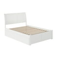 thumbnail image 6 of AFI Portland Queen Wood Platform Bed with Headboard Footboard & Twin-XL Trundle, White, 6 of 8