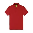 thumbnail image 1 of A2Y Men's Soft Quick Dry Durable Golf Short Sleeve Polo Shirts Red S, 1 of 3