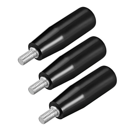 

3Pcs Revolving Handwheel Machine Handle M6 Male Threaded Stem