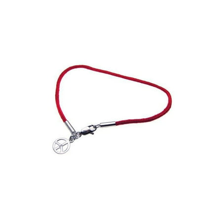 Womens Peace Bracelet - Women's Sterling Silver 925 Peace Sign Bracelet 567-stb00337