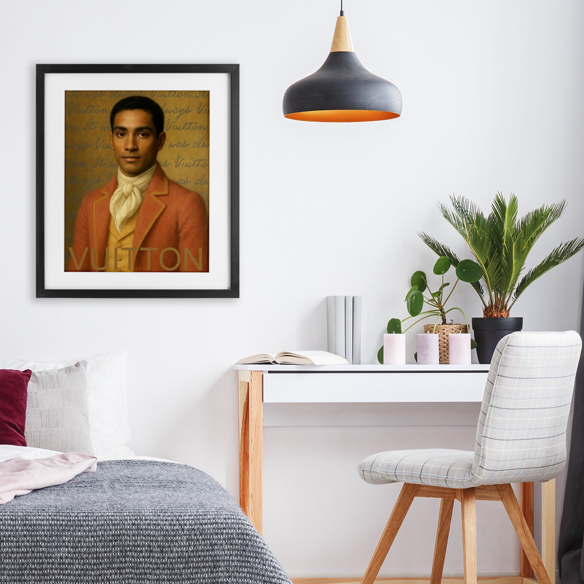 Stupell Industries Vintage Fashion Gent Black Framed Print Under Glass, design by Grotto Studios