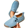 thumbnail image 3 of Womens Shoes,Women Loafers Adjustable Ankle Strap Casual Ons Comfortable Fit Women Loafers for Walking and Daily Comfort,Shoes for Women,Blue,9, 3 of 9