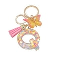 thumbnail image 2 of Key Chain 26 Letters Butterfly Women Compact Long Lasting Key Ring Bag Decoration, 2 of 8