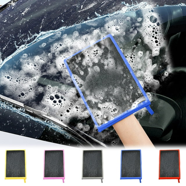 Guantes para lavado de coches - Guante de molienda de barro volcánico para limpieza de pintura, oxidación y eliminación de óxido, tela reutilizable para detallado de vehículos