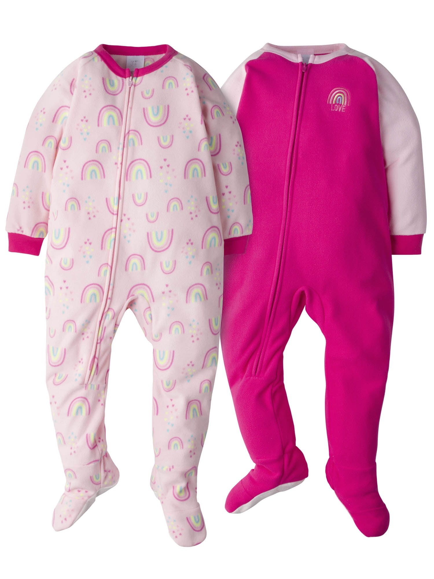gerber fleece footed pajamas