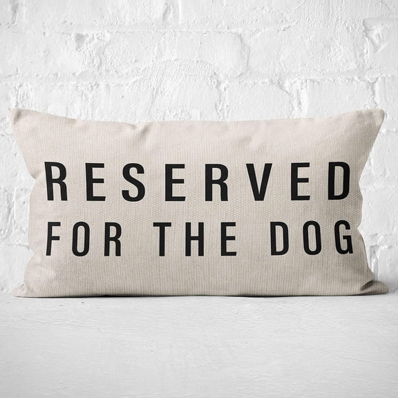 Reserved for The Dog Pillow,12 x 20 pillow cover,dog pillows,dog decor,pillow for dog,dog decorations for The home,dog mom gifts for women,pillow reserved for The dog(white)