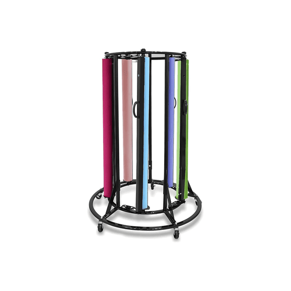 BERPET Vertical Roll Dispensers with Assembly Hardware, Instruction Manual, 36 in Cutting Width, Black