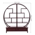 thumbnail image 2 of 1Set Brown Round Shelf Wall Decor 3.93X3.54X0.83In Abs Material Diy Enthusiasts, 2 of 9