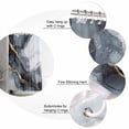 thumbnail image 5 of Marble Texture Shower Curtain Set ，Waterproof Fabric Shower Curtains Gray Marble Abstract Art Shower Curtains for Bathroom,Bathroom Decor 60"x72", 5 of 6