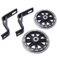 thumbnail image 2 of 2PCS Children Bike Auxiliary Wheel Flashing Light Mute Wheel Accessories with 18 Inch Bracket (Black), 2 of 9