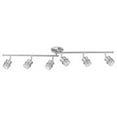 thumbnail image 1 of Globe Electric 257139 6 Light Brushed Nickel Foldable Track Lighting Bar, 1 of 9