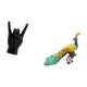 thumbnail image 5 of Estatua de gesto de mano de roca, escultura de , señal de mano, artesanía, figura de creativa, adorno decorativo para jardín, escultura, 5 of 8