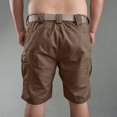 thumbnail image 3 of CHGBMOK Mens Cargo Shorts Big and Tall Short Cargo Pants Knee Lenght Loose Fit Work Shorts, 3 of 9