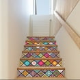 Ymkly Peel And Stick Wallpaper,6pcs Stair Riser Staircase Stickers