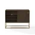 thumbnail image 4 of Crosley Furniture Byron MDF Wood and Steel Media Console in Dark Brown/Gold, 4 of 17