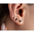 thumbnail image 2 of Titanium Triangle Stud Push Pin Labret Threadless Flat Back Earring Tragus Stud Flat Back Stud Helix Stud Cartilage Nose Stud, 2 of 8
