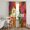 Orange Red Gree, variant on Vintage Floral Sheer Curtains 96 Inch Length 2 Panels Set, Tropical Summer Botanical Farmhouse Art Voile Window Treatment Semi Sheer Long Curtains Drapes for Bedroom/Living Room/Kitchen 52"x96"x2