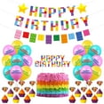 thumbnail image 1 of Toystoory Conjunto de bloques de construcción Bandera impermeable Globos de látex Decoración Coronas Pegatinas autoadhesivas Atmósfera feliz Kits de decoración para fiestas, 1 of 6