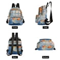 thumbnail image 4 of FORMRS Mini Backpack Purse for Women Quilted Travel Daypack Casual Shoulder Bag, Blue Goldfish, 4 of 7