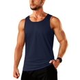 thumbnail image 1 of Camiseta sin mangas TACVASEN para hombre sin mangas, algodón, azul marino, talla M, 1 of 6
