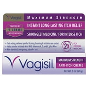 Vagisil Anti-Itch Creme Maximum Strength Instant Itch Relief 1 oz