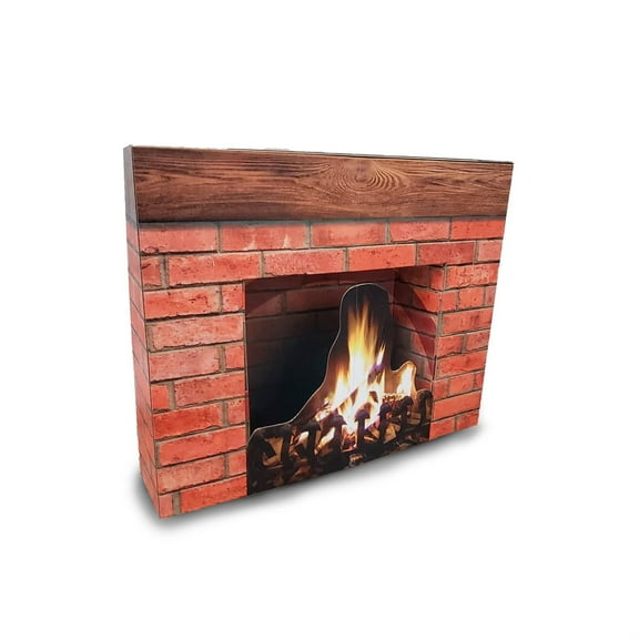 Advanced Graphics 3821 37.5 x 32.5 x 8 in. Holiday Fireplace 3D Cardboard Cutout