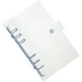 thumbnail image 2 of Binder Cover Snap Button Lock Binder Transparent Notebook Cover Refillable Notebook Shell, 2 of 8