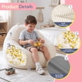 thumbnail image 3 of ROFIELTY Bean Bag Chair 3FT Foam Filled for Kids/Teens Washable Non-Slip Cream, 3 of 10