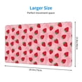 thumbnail image 2 of Rateoe Strawberry Print Mouse Pad - Extended Large Gaming Mousepad,Non-Slip Stitched Edge,16x29.5 Inch, 2 of 8