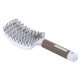 thumbnail image 1 of Cepillo para el cabello Peine de masaje curvo Herramienta de peluquería para salón antideslizante (blanco), 1 of 5