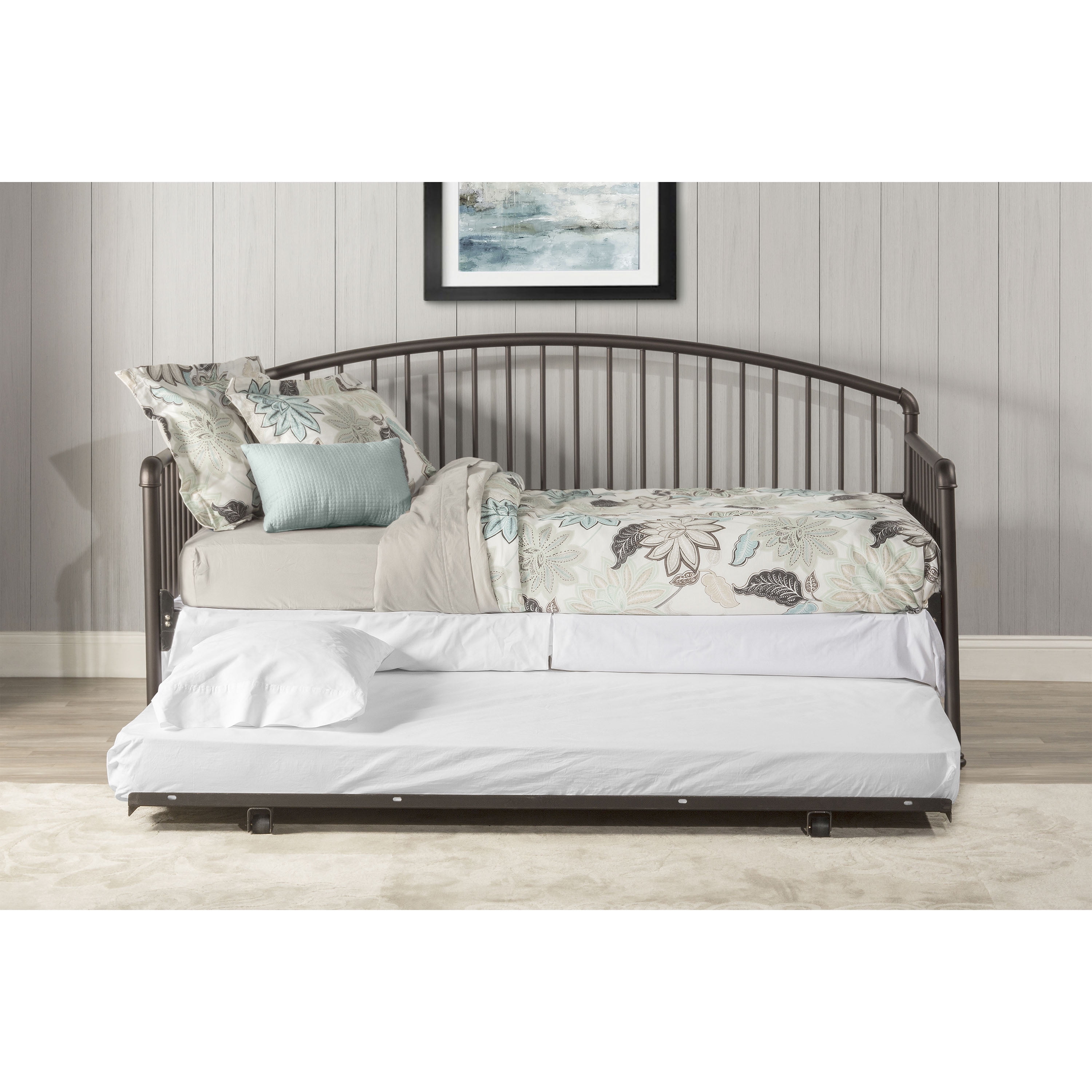 Hillsdale Furniture Brandi Modern Metal Spindle Twin Daybed with