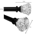 thumbnail image 5 of Versailles - Scencillo Tulip Curtain Rod Set, Adjustable Length from 72" to 144", Silver, 5 of 5