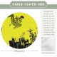 thumbnail image 2 of Lázaro-theme Fitted Round Tablecloths Elastic Edged Table Covers Waterproof Table Cloth for Kitchen Holiday Party Tables Decor 150cm, 2 of 6