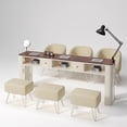 thumbnail image 4 of Luxury Professional Nail Table Beauty Modern Cleaner Dressing Nail Table Makeup White Tavolo Manicure Salon Furniture BL50NT My Lux Decor Round, 4 of 21