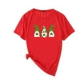 thumbnail image 1 of Pxiakgy Vente de Liquidation! T-Shirt de la Saint-Patrick pour Femmes Gnomes Mignons T-Shirt Imprimé Trèfle Manches Courtes T-Shirts Graphiques Hauts Femmes Manches Courtes Col Rond Mode Décontractée Rouge P, 1 of 4