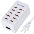 thumbnail image 1 of Estación de carga USB SZSHXCRXKJY Enchufe inteligente de 10 puertos y 60 W, 1 of 8