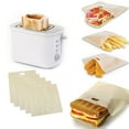 thumbnail image 3 of ZhenYou Summer Promotion,Clearance,Toaster Bags Reusable for Grilled Cheese Sandwich Non-Stick Heat, 3 of 5