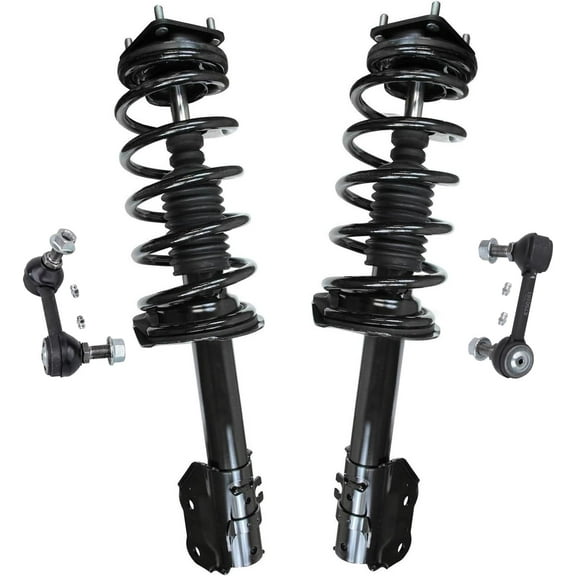 Detroit Axle - Front Struts Sway Bars for 2007-2015 Mazda CX-9, 2 Struts with Coil Spring Assembly 2 Sway Bar End Links 2008 2009 2010 2011 2012 2013 2014 Replacement Suspension Kit