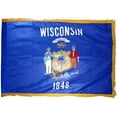 thumbnail image 3 of Indoor Wisconsin State Flag Kit - 8ft Pole - Spear Metal, 3 of 3